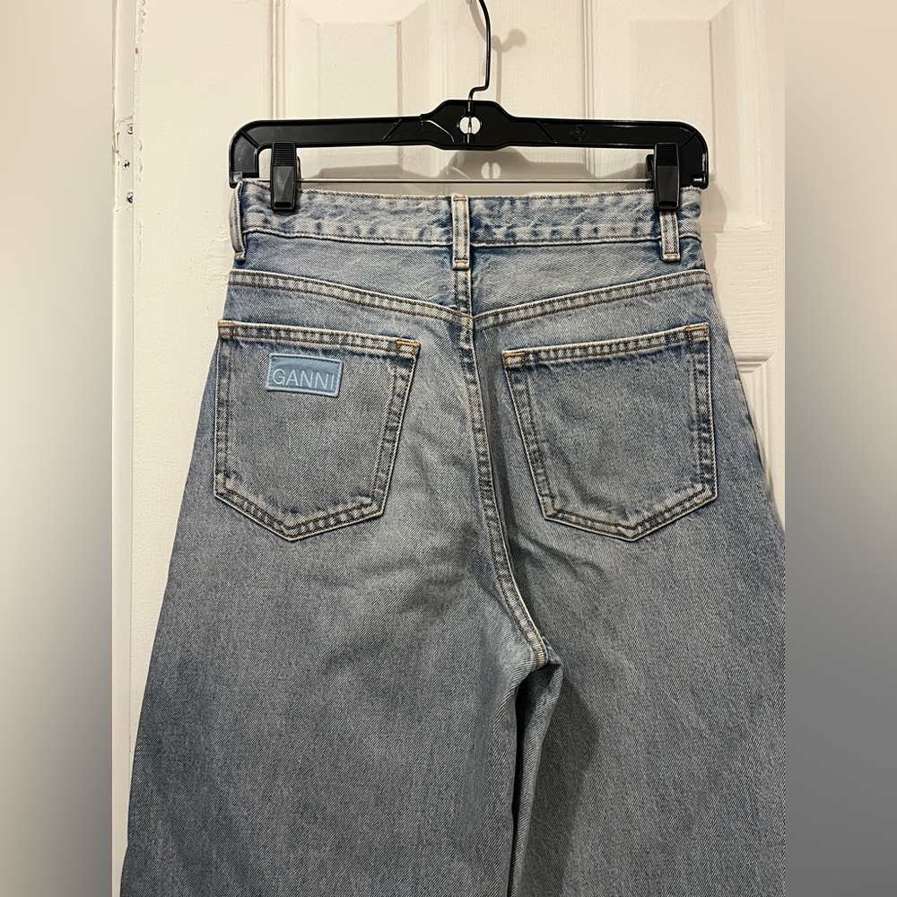 Ganni Light Blue Denim Stary Jeans - Picture 6 of 9